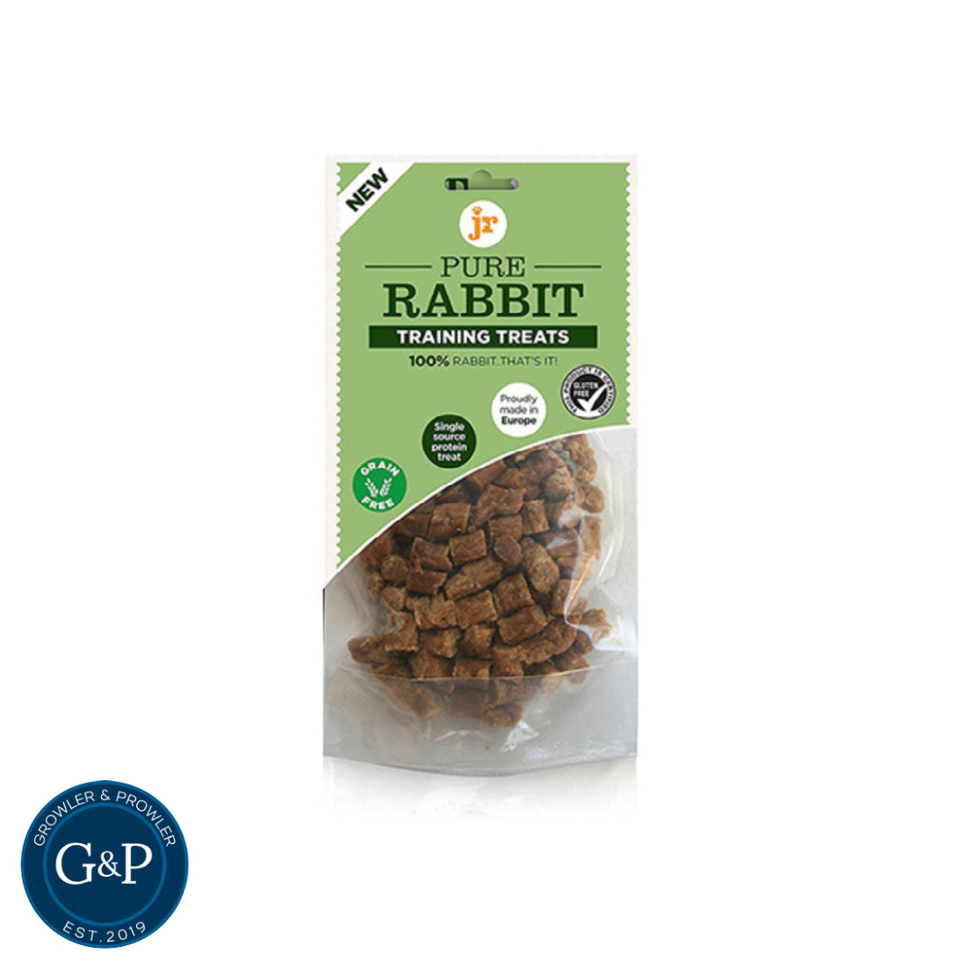 Pure Rabbit Meat Treats for Dogs and Cats. 100% rabbit, grain-free, and made in Europe.