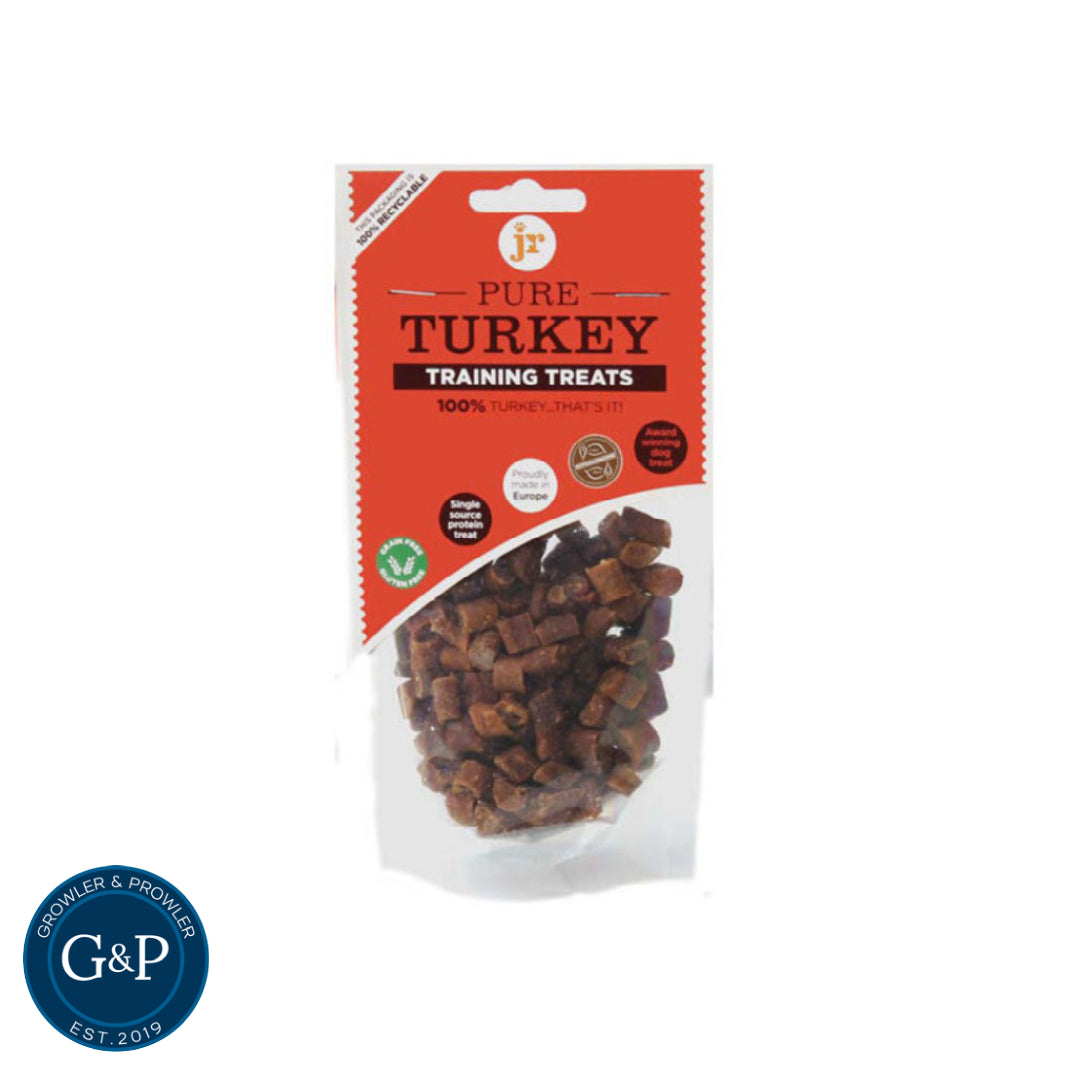 Healthy and natural dog treats made with pure turkey. Ideal for training or rewarding your furry friend